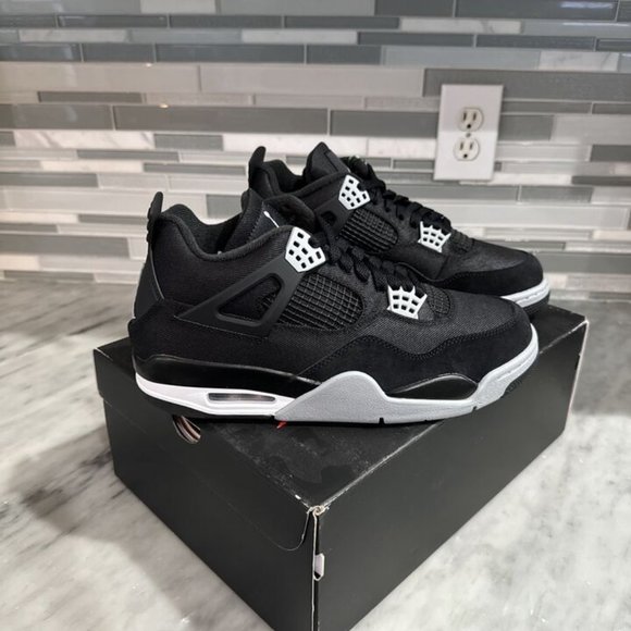 Size 11 - Jordan 4 Retro SE Mid Black Canvas main image 3